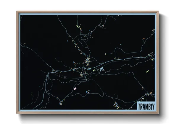 Une affiche de carte sur Trambly