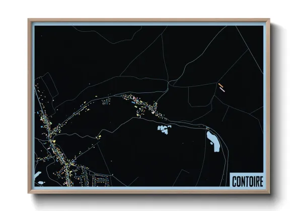 Une affiche de carte sur Contoire