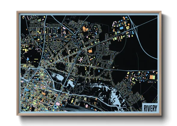 Une affiche de carte sur Rivery