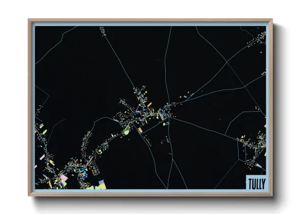 Une affiche de carte sur Tully