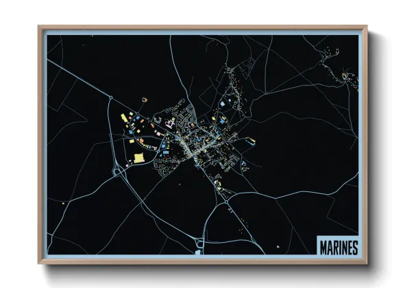 Une affiche de carte sur Marines