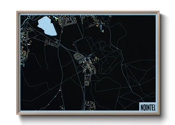 Une affiche de carte sur Nointel