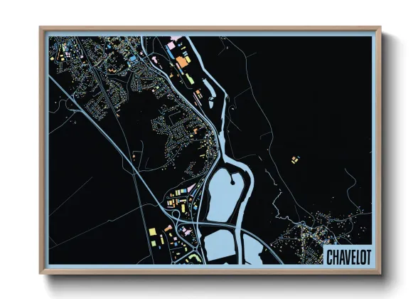 Une affiche de carte sur Chavelot