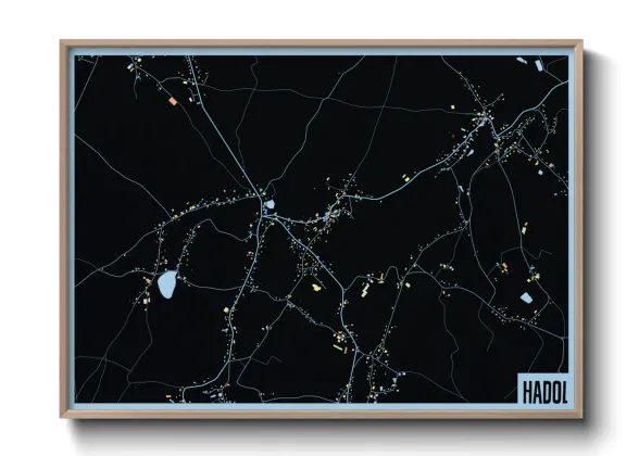 Une affiche de carte sur Hadol