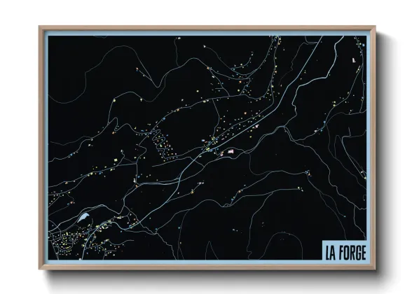 Une affiche de carte sur La Forge