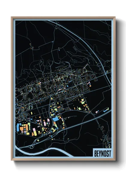 Une affiche de carte sur Beynost