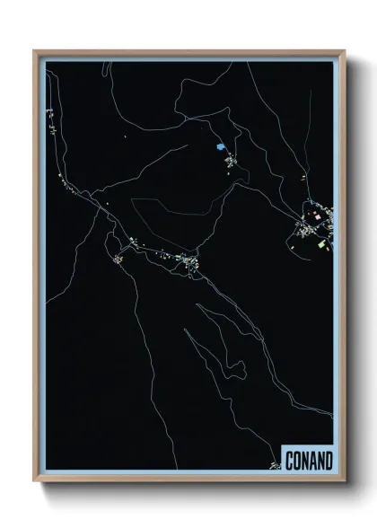 Une affiche de carte sur Conand