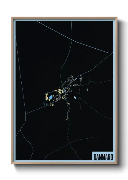 Une affiche de carte sur Dammard