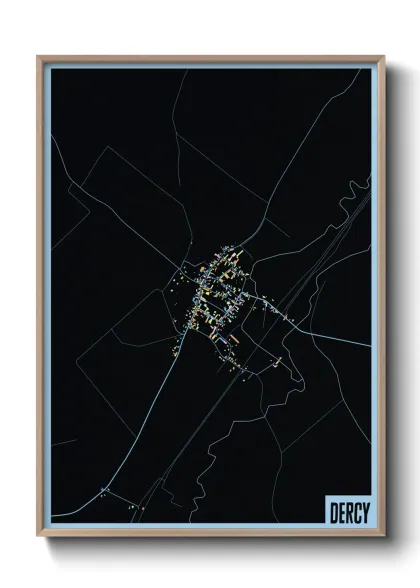 Une affiche de carte sur Dercy