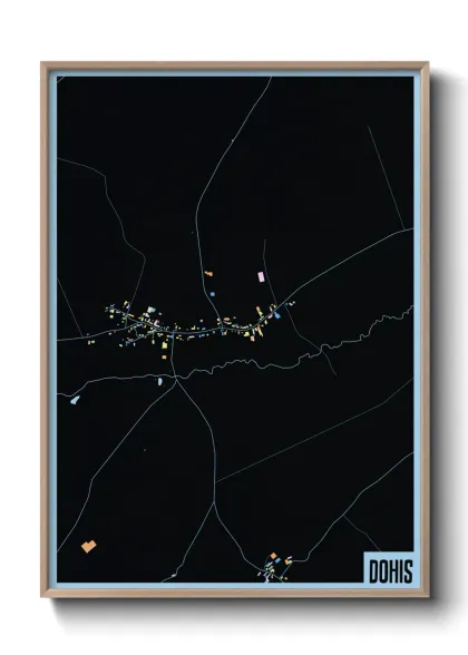 Une affiche de carte sur Dohis