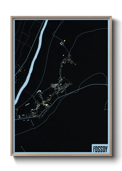 Une affiche de carte sur Fossoy