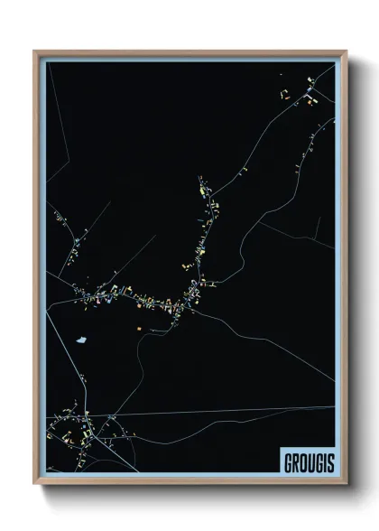 Une affiche de carte sur Grougis