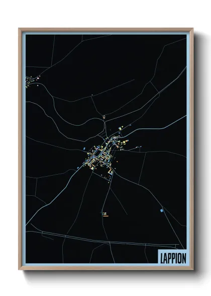 Une affiche de carte sur Lappion