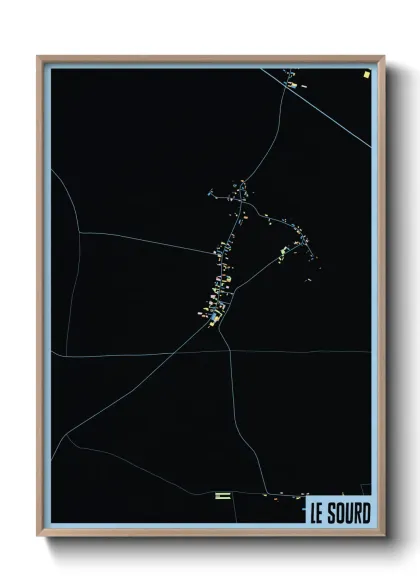 Une affiche de carte sur Le Sourd