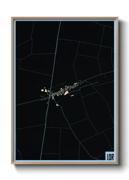Une affiche de carte sur Lor