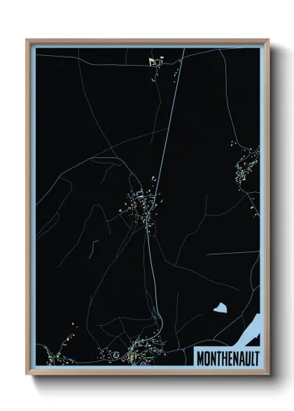 Une affiche de carte sur Monthenault