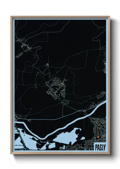 Une affiche de carte sur Pasly