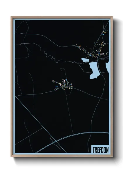 Une affiche de carte sur Trefcon