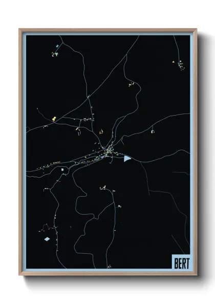 Une affiche de carte sur Bert