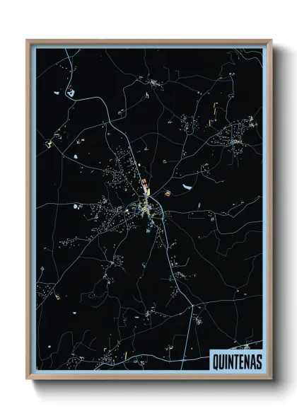 Une affiche de carte sur Quintenas