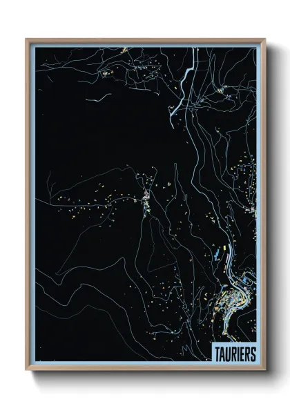 Une affiche de carte sur Tauriers