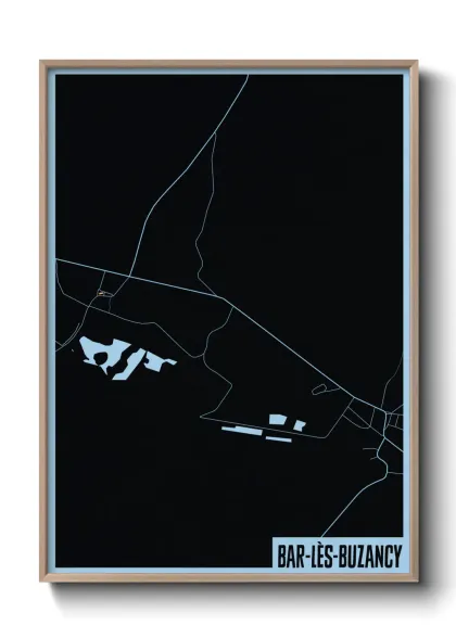 Une affiche de carte sur Bar-lès-Buzancy