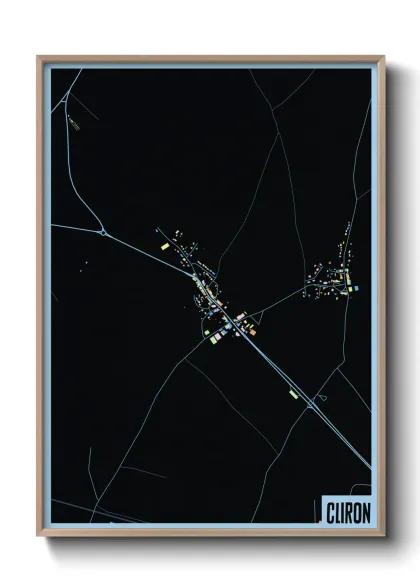 Une affiche de carte sur Cliron