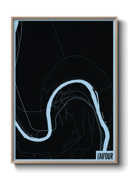 Une affiche de carte sur Laifour