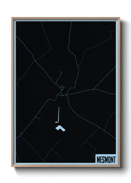 Une affiche de carte sur Mesmont
