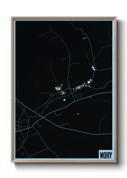 Une affiche de carte sur Moiry