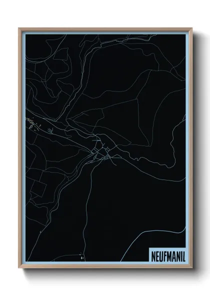 Une affiche de carte sur Neufmanil