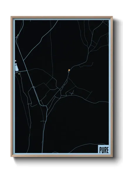 Une affiche de carte sur Pure