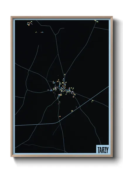 Une affiche de carte sur Tarzy