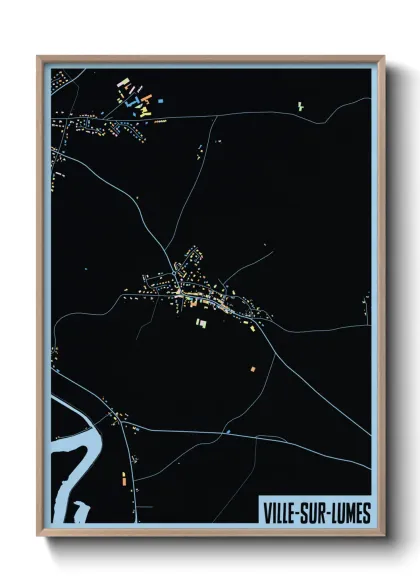 Une affiche de carte sur Ville-sur-Lumes
