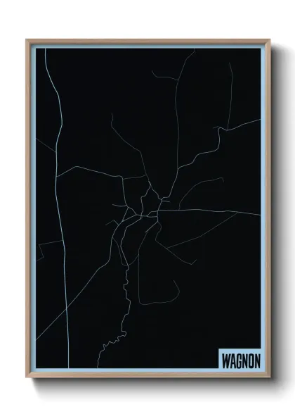 Une affiche de carte sur Wagnon