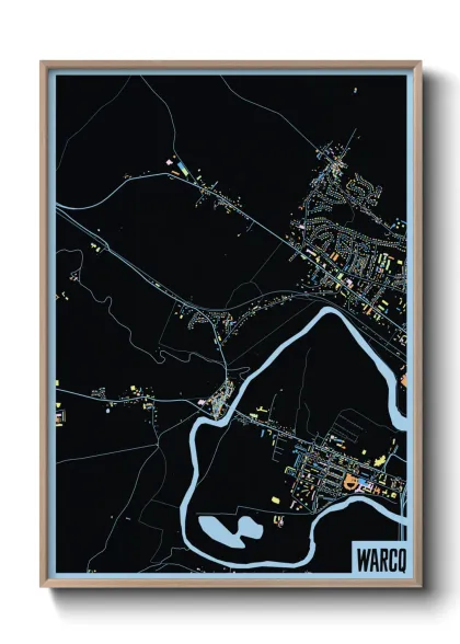 Une affiche de carte sur Warcq