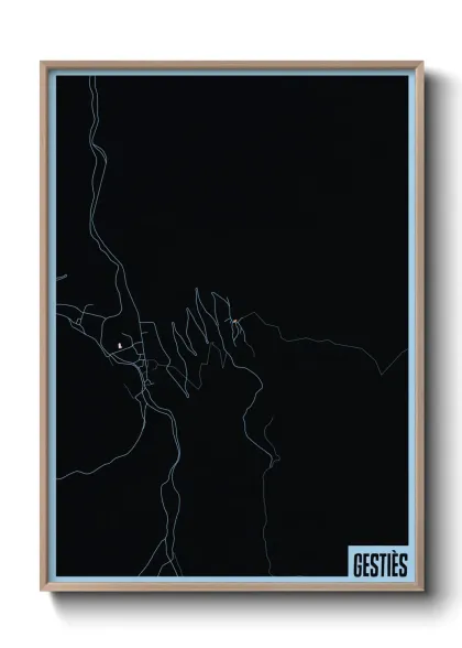 Une affiche de carte sur Gestiès