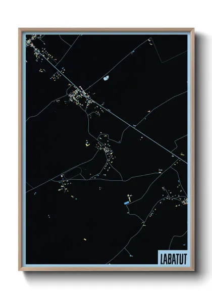 Une affiche de carte sur Labatut