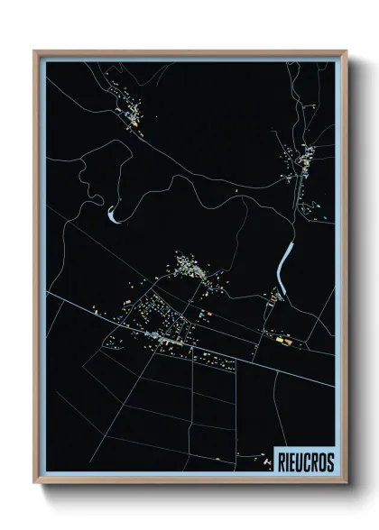 Une affiche de carte sur Rieucros