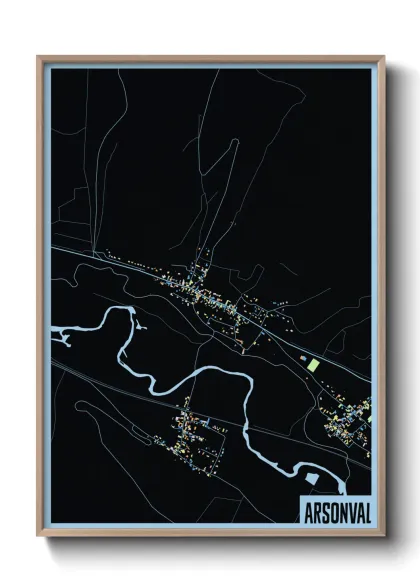 Une affiche de carte sur Arsonval