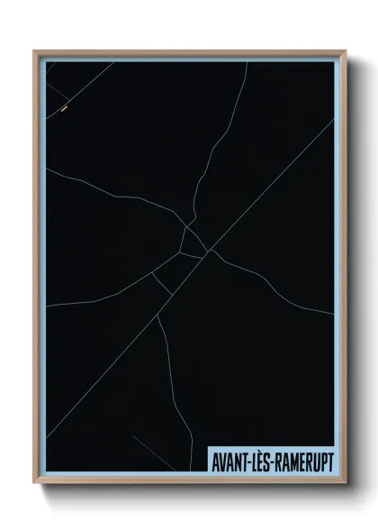 Une affiche de carte sur Avant-lès-Ramerupt