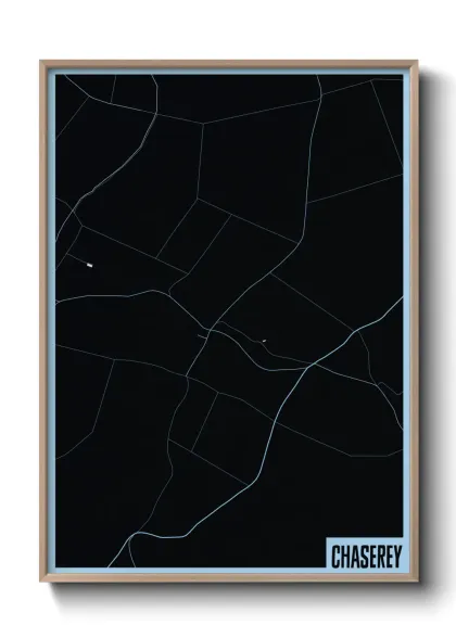 Une affiche de carte sur Chaserey