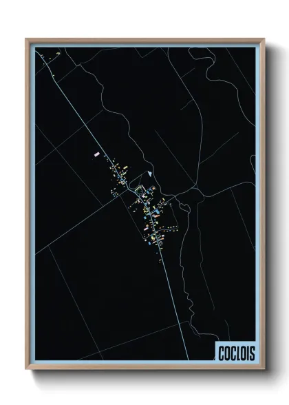 Une affiche de carte sur Coclois