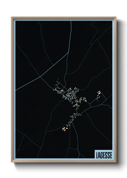 Une affiche de carte sur Lagesse