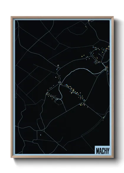 Une affiche de carte sur Machy