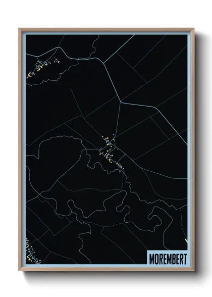 Une affiche de carte sur Morembert