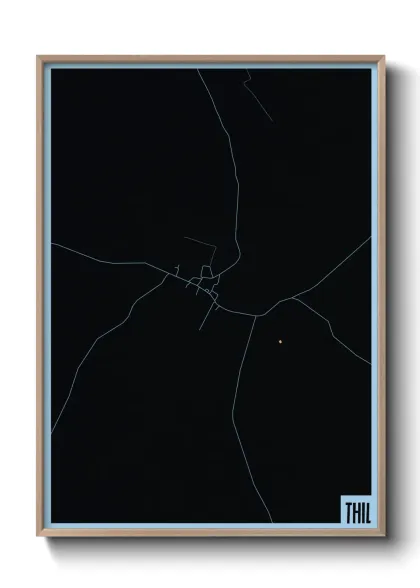 Une affiche de carte sur Thil