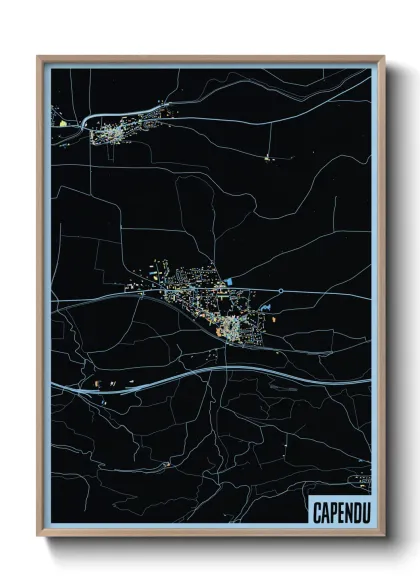 Une affiche de carte sur Capendu