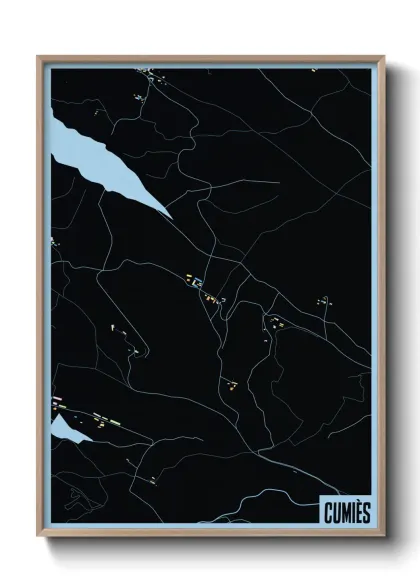 Une affiche de carte sur Cumiès