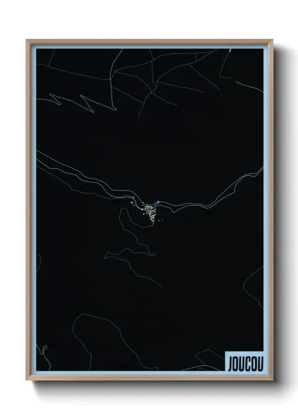 Une affiche de carte sur Joucou